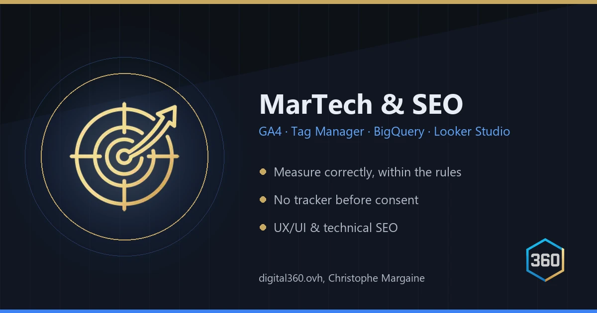 MarTech and SEO: GA4, Tag Manager, BigQuery, Looker Studio