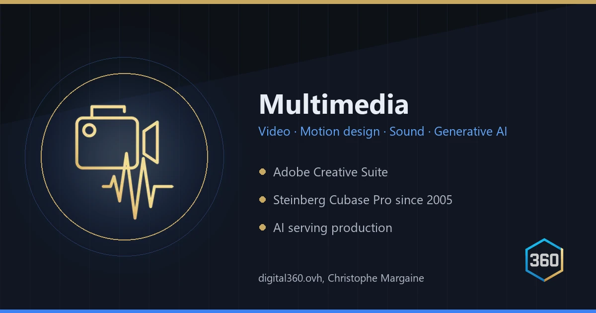 Multimedia: video, motion design, sound, generative AI